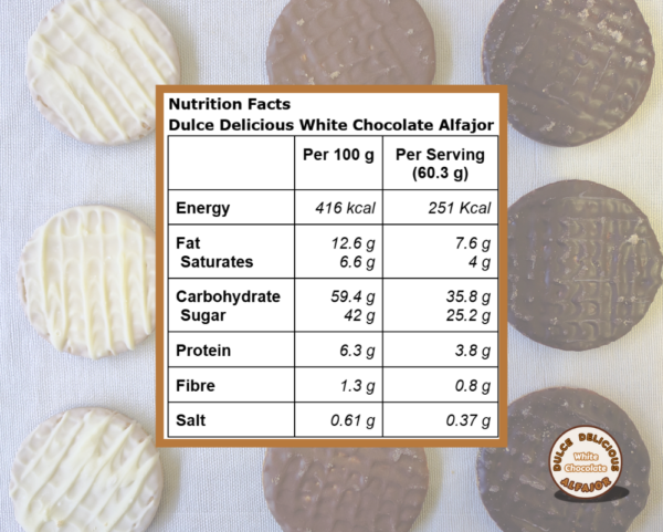 Dulce Delicious White Chocolate Alfajor (33 units) - Image 5